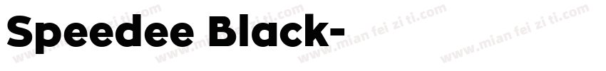 Speedee Black字体转换